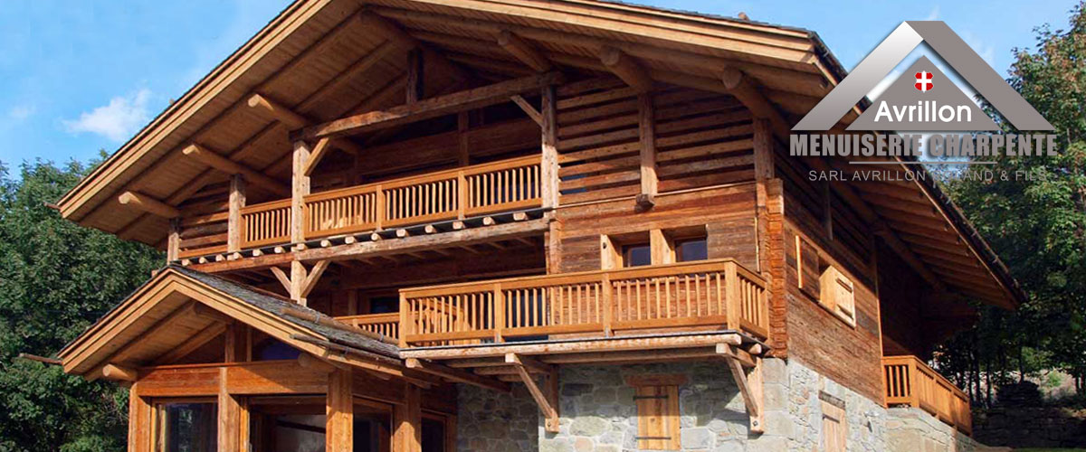 Rénovation de chalet en vieux bois charpente menuiserie sur mesure entreprise Avrillon de père en fils Haute Savoie